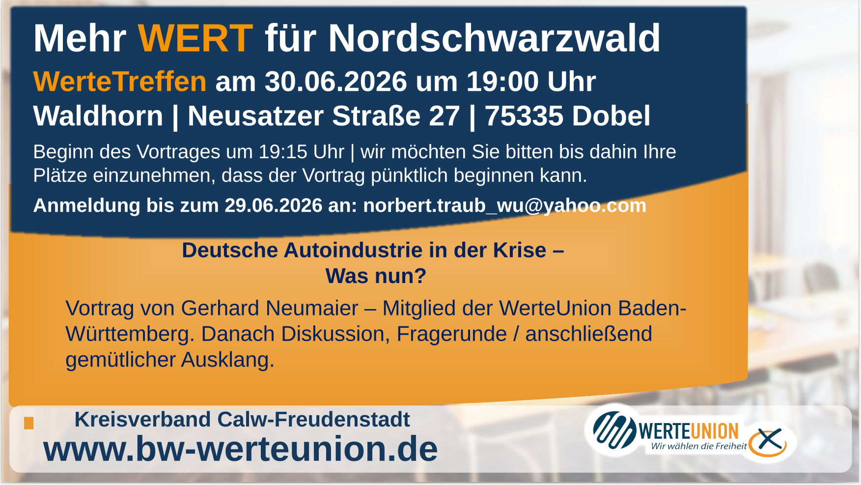 Werteunion Baden-Württemberg Wertetreffen