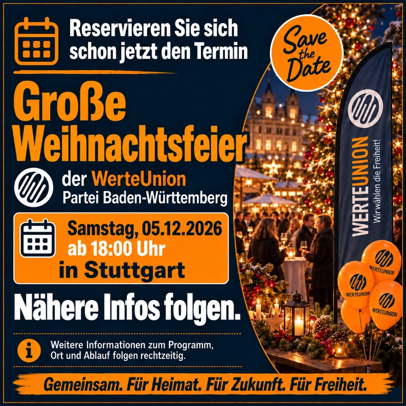 Weihnachtsfeier der WerteUnion 2026